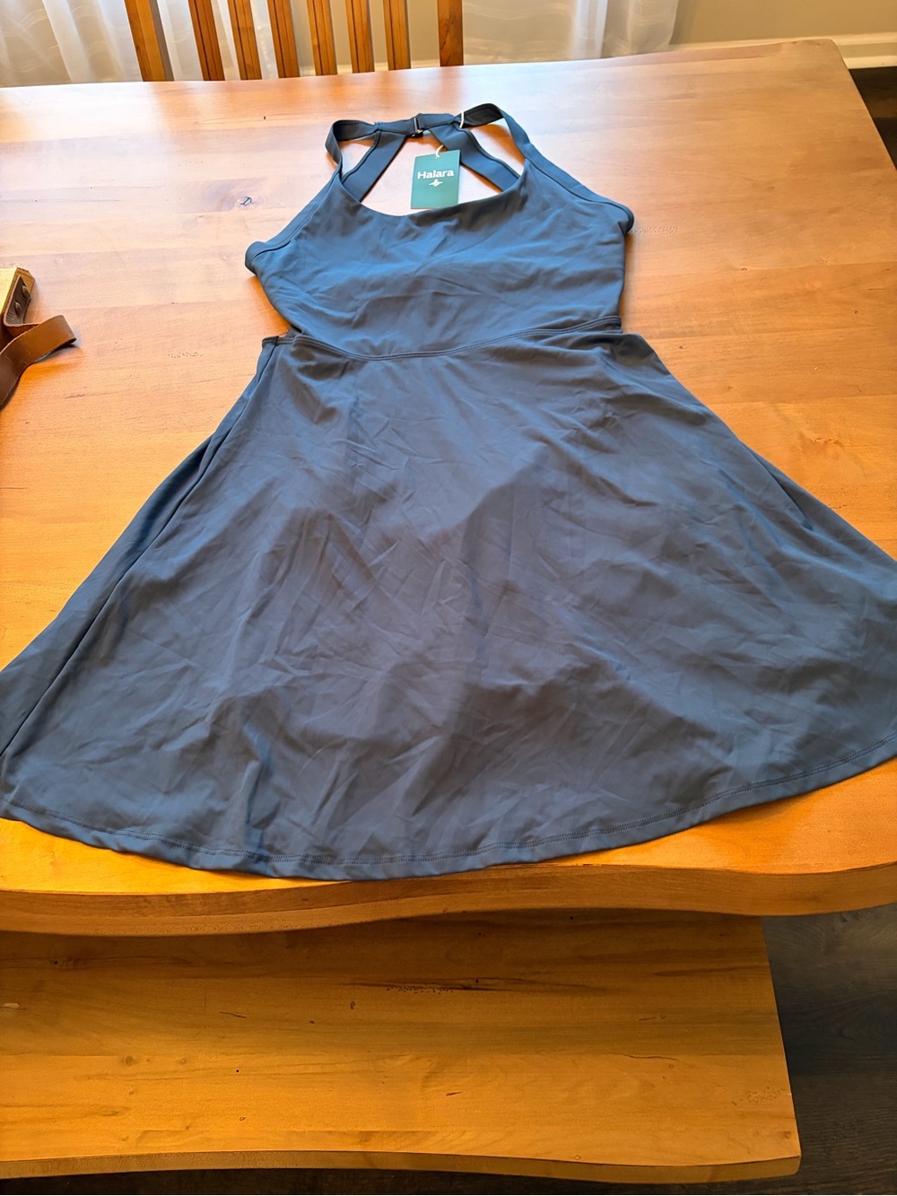 NWT HALARA Blue Easy Peasy Dress
